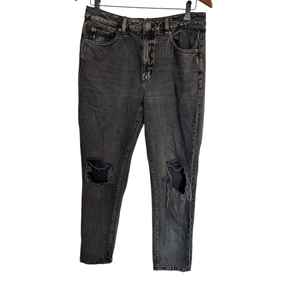 Garage black Distressed Women Mom Jeans size 29 - Picture 1 of 5